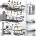 Shower Caddy Adhesive Shower Organizer 8-Pack, Rustproof Stainless Steel by OrganizeYourHomeEssentials