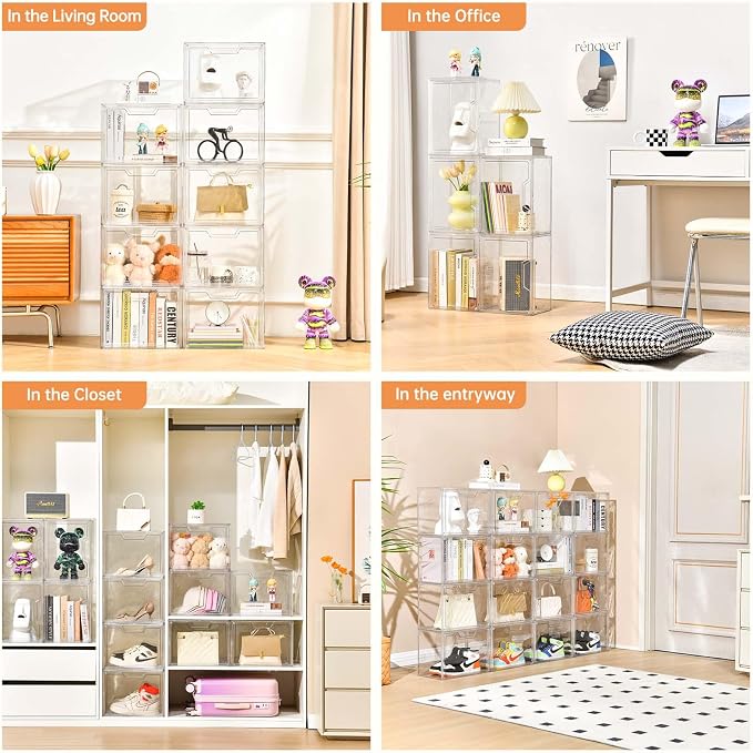 Purse Organizer for Closet, Purse Storage Box - Image 5