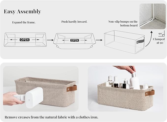 StorageWorks Narrow Storage Bins, Small Basket - Image 4