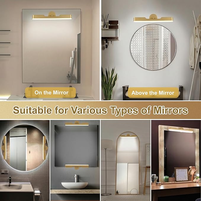 Wireless Vanity Lights for Mirror, Rechargeable Battery Operated Stick on Lamp - Image 6