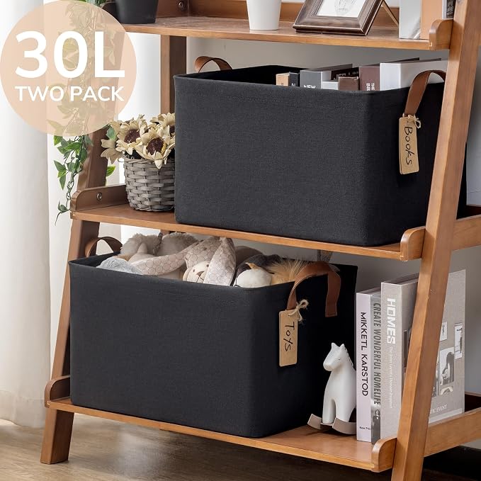 CHICVITA Large Storage Bins for Clothes and Toys, 16 " L x 11" W x 9 " H - Image 5