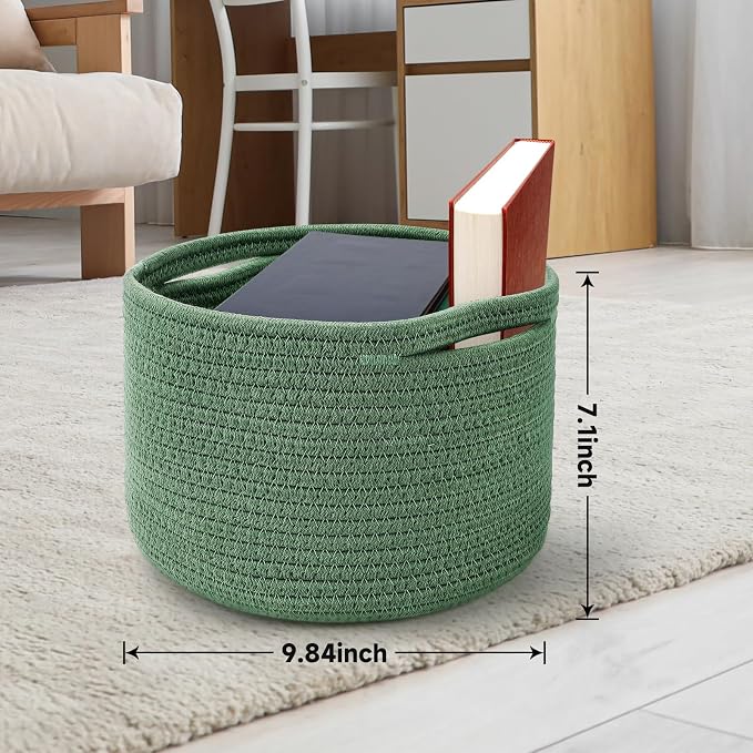 Small Rope Baskets for Storage, Baskets for Gifts Empty, Cute Round Woven Basket - Image 4