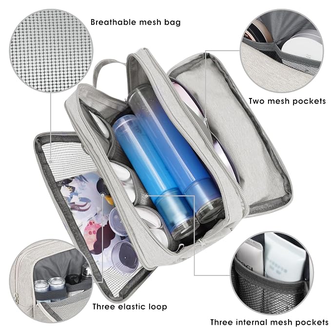 Toiletry Bag for Men Hanging Dopp Kit Water Resistant Shaving Bag Small - Image 3