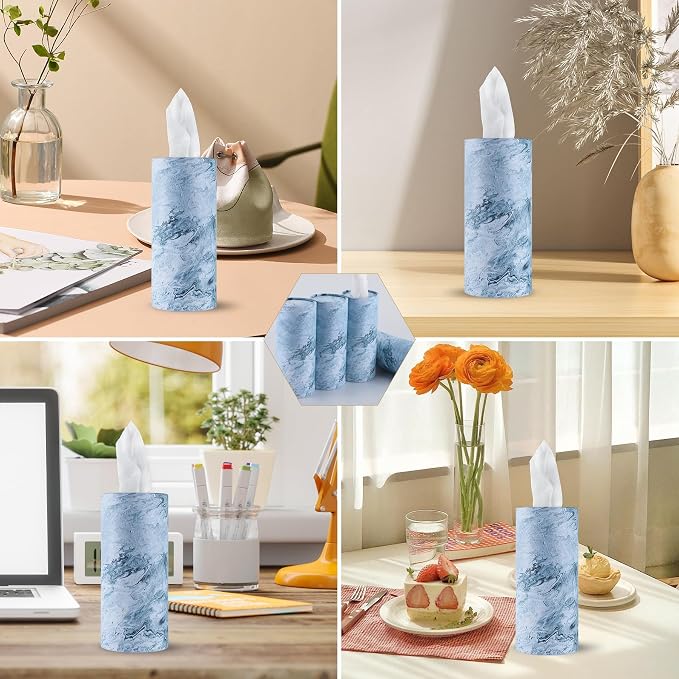 SINGARO Car Tissue Holder, 4 Pack Car Cup Holder Facial Tissues - Image 6