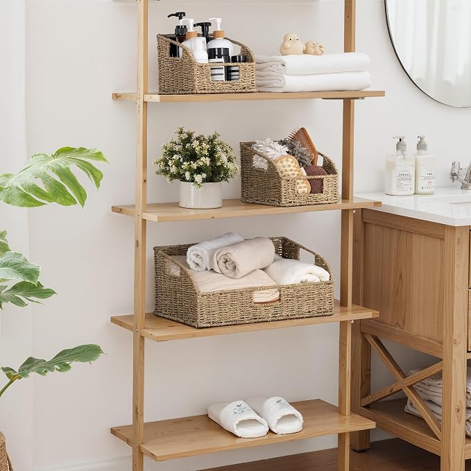 StorageWorks Seagrass Pantry Storage Baskets, Wicker Baskets - Image 7