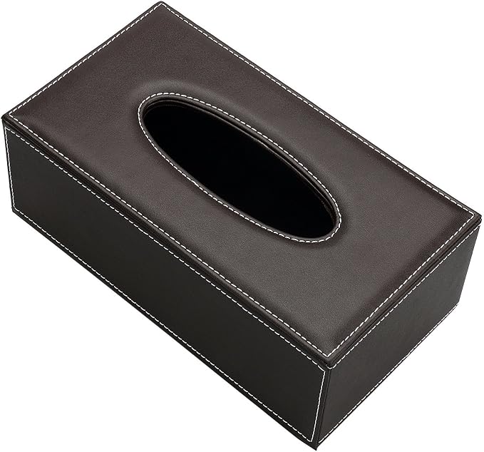 KINGFOM Rectangular PU Leather Tissue Box Cover - Image 3