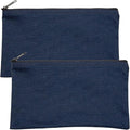 Multipack of 2 Compact Zipper Cloth Pouches, Zipper Bag, Travel Toiletry by CardinalBagSupplies