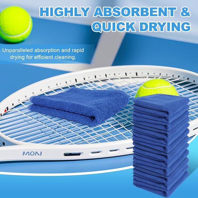 12 Pack 100% Cotton Wash Cloth, 12x12 Inch Highly Absorbent and Soft Feel - Image 5