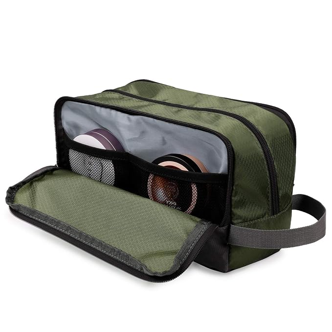 Toiletry Bag for Men Hanging Dopp Kit Water Resistant Shaving Bag Small - Image 6
