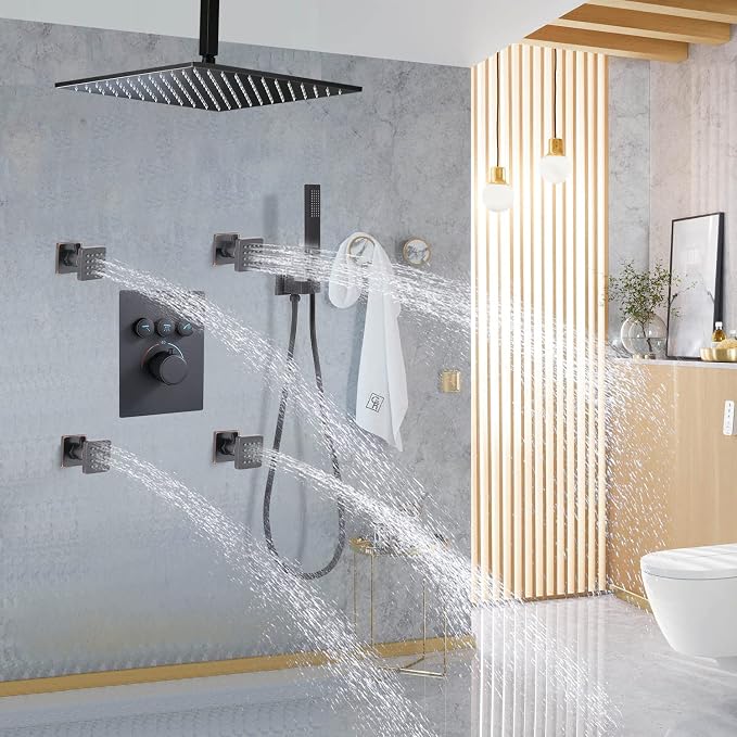 Shower Body Jets with On-Off switch Solid Brass Shower Body Spray Massage - Image 7