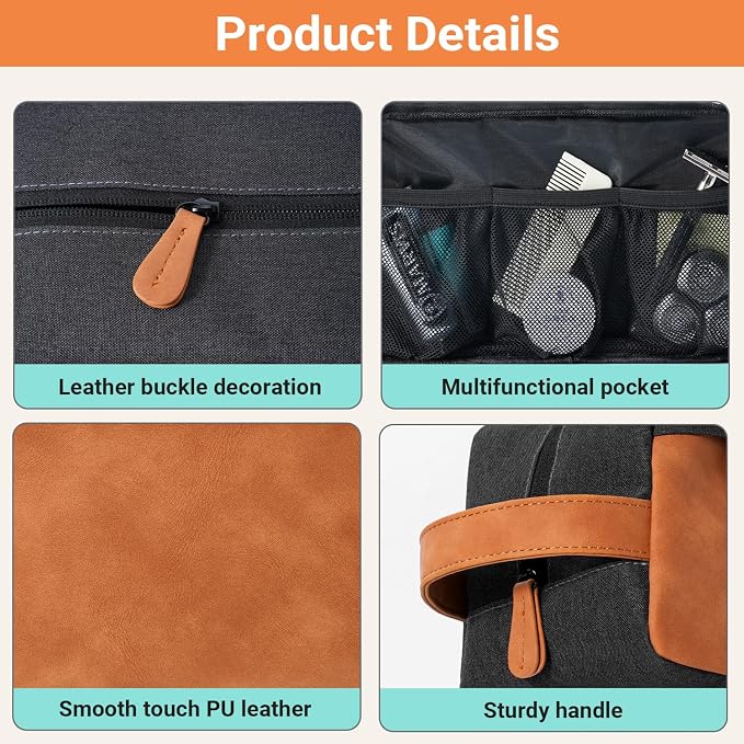 Elviros Travel Toiletry Bag Gift - Image 8