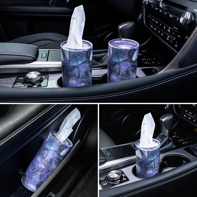 SINGARO Car Tissue Holder, 4 Pack Car Cup Holder Facial Tissues - Image 5