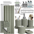 Clara Clark Sage Green Bathroom Set by ClaraClark
