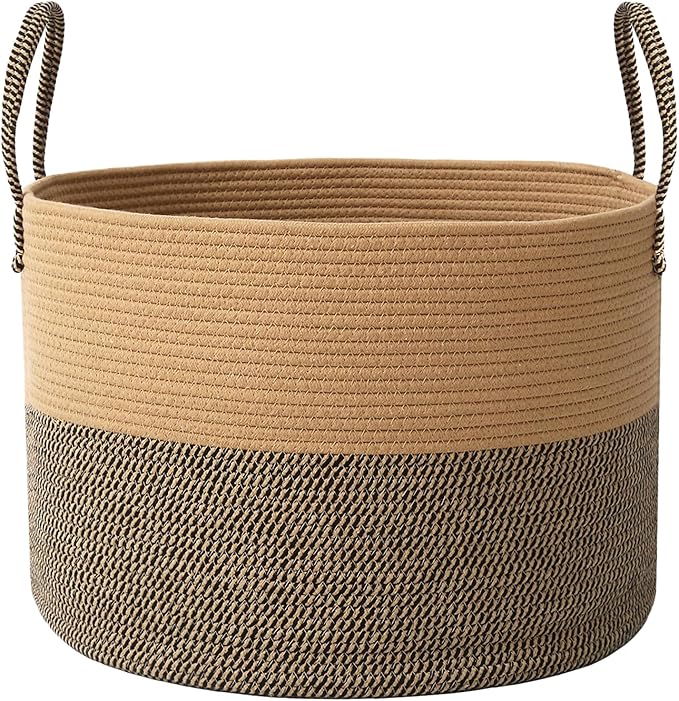 65L Extra Large Blanket Basket for Living Room by JMvicyroam