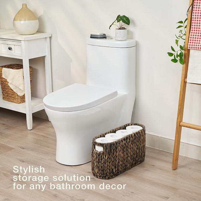 Black Toilet Paper Storage Basket - Image 2