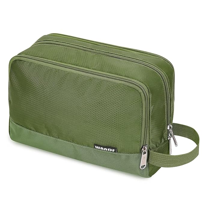 Toiletry Bag for Men Hanging Dopp Kit Water Resistant Shaving Bag Small by WANDF