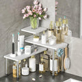ZHWS Bathroom Counter Organizer Corner Shelf – Bathroom Organization Bamboo 3 by ZHWS