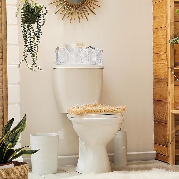 Storage Basket Wicker Baskets for Organizing Toilet Paper Storage Basket for - Image 3