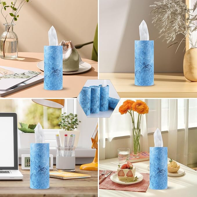 SINGARO Car Tissue Holder, 4 Pack Car Cup Holder Facial Tissues - Image 6