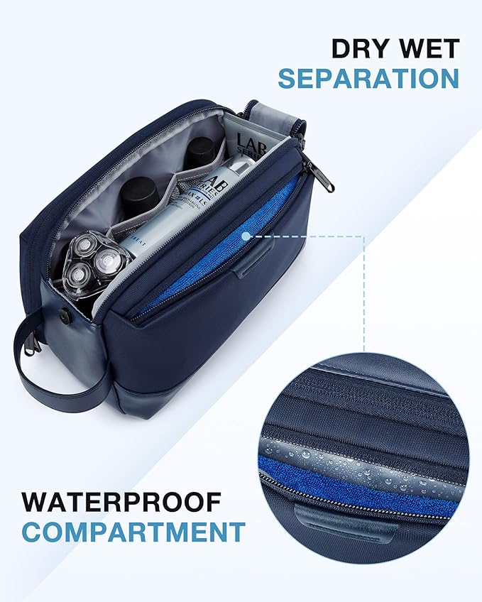 BAGSMART Toiletry Bag for Men, Large Travel Toiletry Organizer, Dopp Kit - Image 3