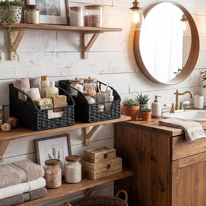 StorageWorks Pantry Organizers and Storage, Wicker Baskets - Image 7