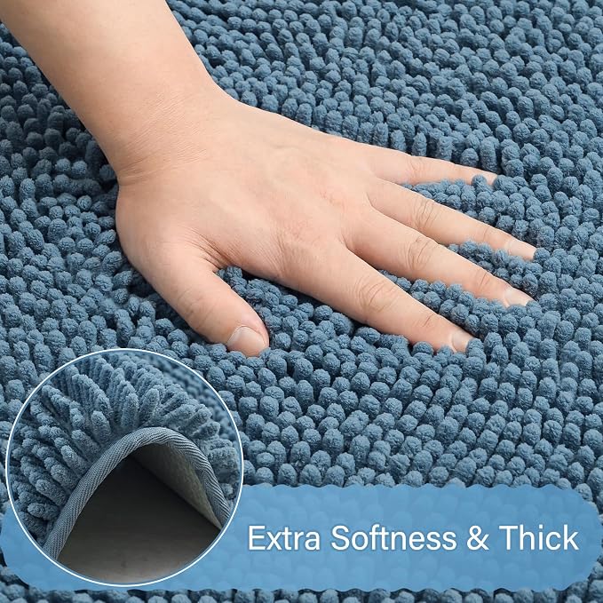 AROGAN Bathroom Rug Sets 2 Piece, Washable Bath Rug Set, Absorbent Soft Non - Image 4