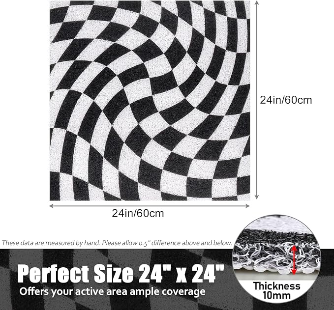 Square Shower Mat Non-Slip 24x 24 Inch, Soft Comfort Bath Mat - Image 8