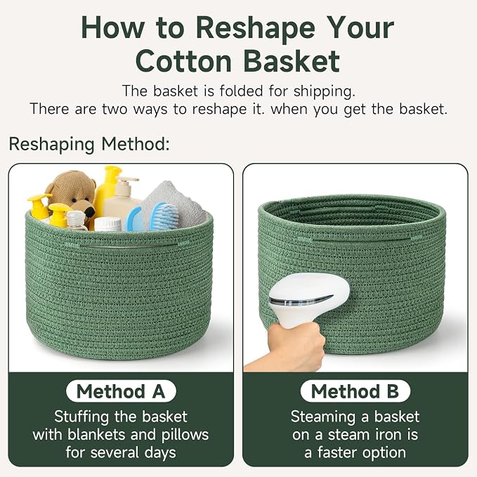 Small Rope Baskets for Storage, Baskets for Gifts Empty, Cute Round Woven Basket - Image 5
