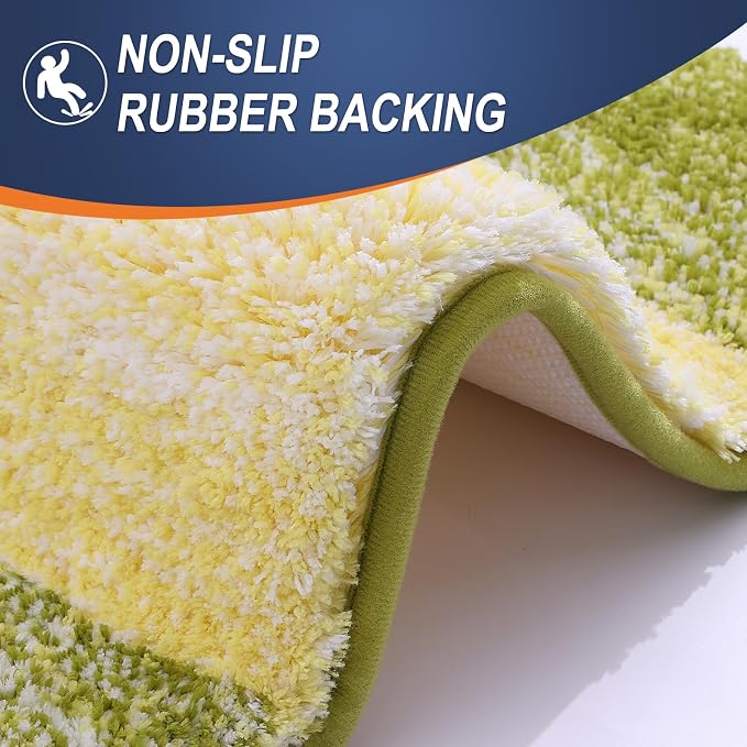 OLANLY Bathroom Rug Set 2 Piece, Soft Absorbent Microfiber Bath Rug Set - Image 5