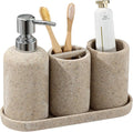 Bathroom Accessories Set, Bathroom Organizer Countertop, Soap Dispenser and by Haocoott