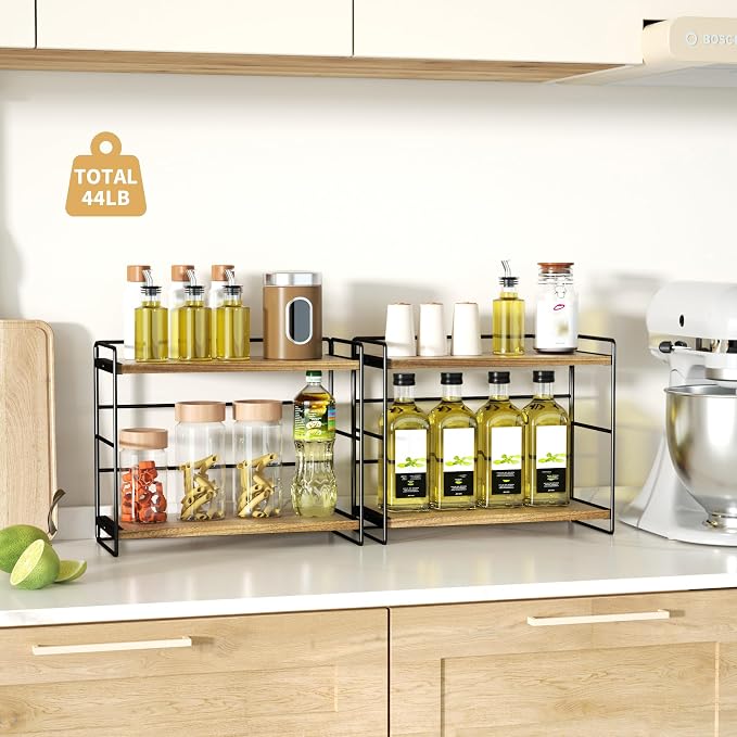 SRIWATANA 2 Pack Bathroom Counter Organizer, 2 Tier Countertop Organizers - Image 2