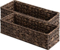 StorageWorks Brown Water Hyacinth Bathroom Basket Organizer and Storage by StorageWorks