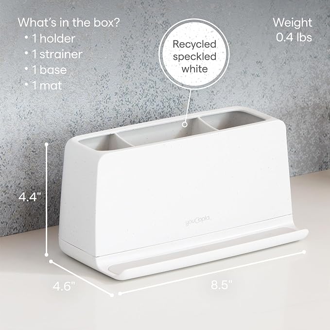 YouCopia The Ledge Toothbrush Holder, Bathroom Vanity Counter Organizer - Image 7