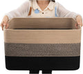 OIAHOMY Large Blanket Basket, 22”x17”x12” Rectangle Woven Baskets, Nursery by MasterofSpaceOptimization