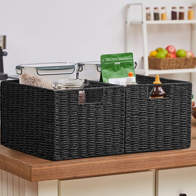 Vagusicc Wicker Storage Basket, Small Storage Baskets - Image 6