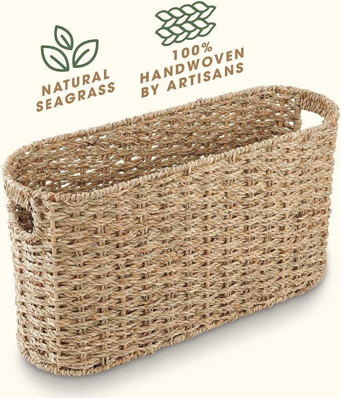Seagrass Toilet Paper Storage Basket - Image 4