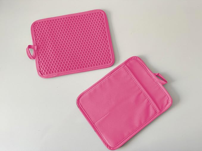 Oven Pot Holder with Pocket Cotton Heat Resistant Coaster Potholder Kitchen Hot - Image 4
