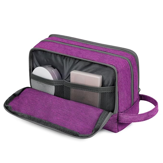 Toiletry Bag for Men Hanging Dopp Kit Water Resistant Shaving Bag Small - Image 7