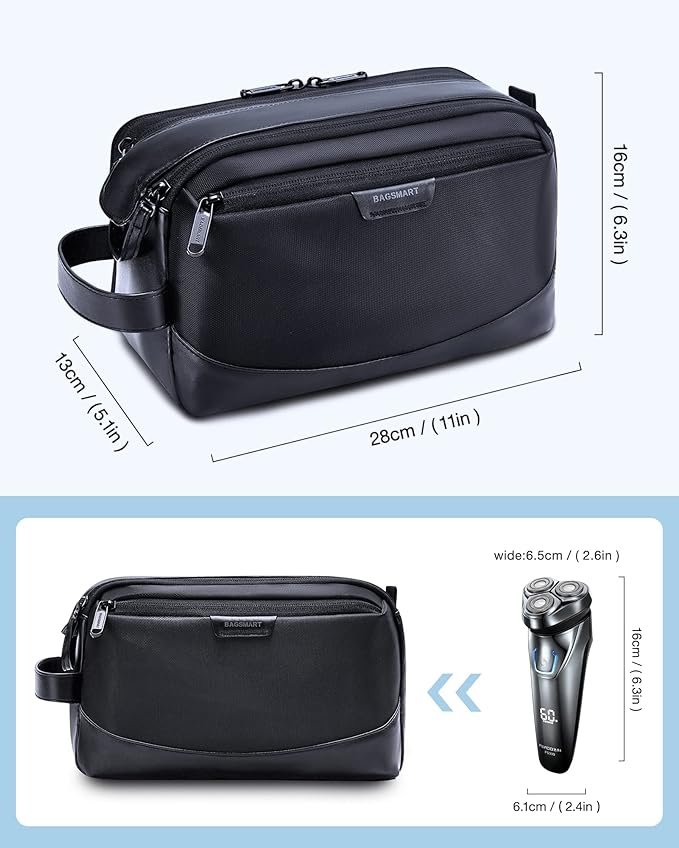 BAGSMART Toiletry Bag for Men, Large Travel Toiletry Organizer, Dopp Kit - Image 6