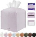 Tissue Box Cover Holder Square Tissue Cube Cover PU Leather Tissue Organizer by DecorateYourHome