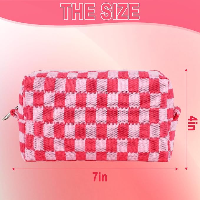 ZLFSRQ 6Pcs Checkered Pencil Case Cute Pencil Pouch - Image 4
