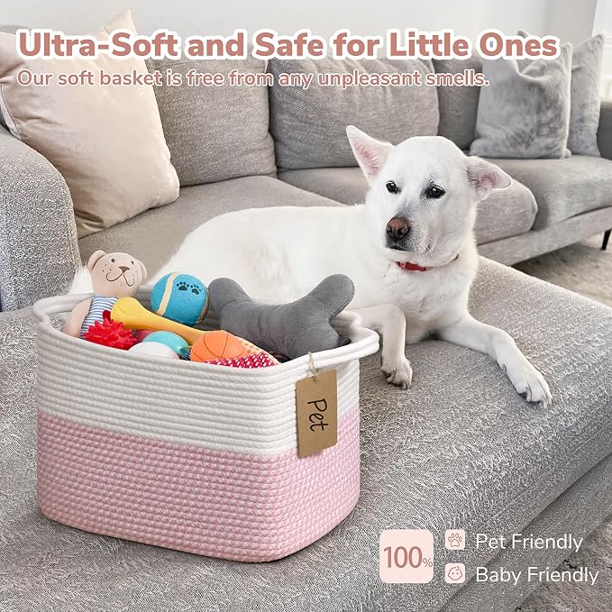 Goodpick Woven Storage Basket, Rope Gift Basket - Image 5