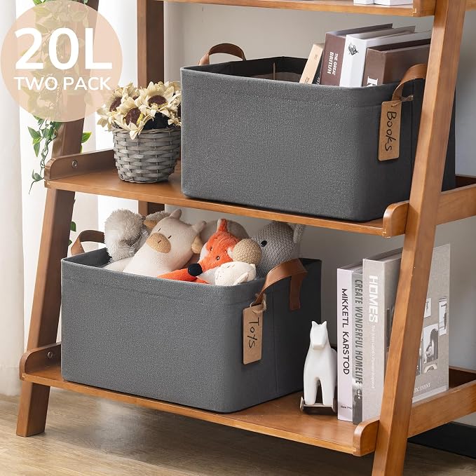 CHICVITA Storage Baskets for Organizing, Fabric Storage Bins for Clothes - Image 5