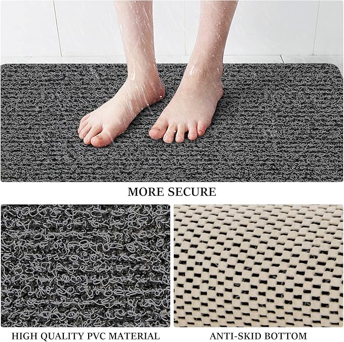 LuxStep Shower Mat Bathtub Mat, 24x24 inch, Non-Slip Bath Mat - Image 3