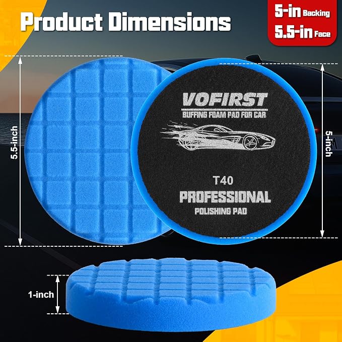 6 PCS Buffing Polishing Pad, 5.5 Inch Buffing Pads - Image 2