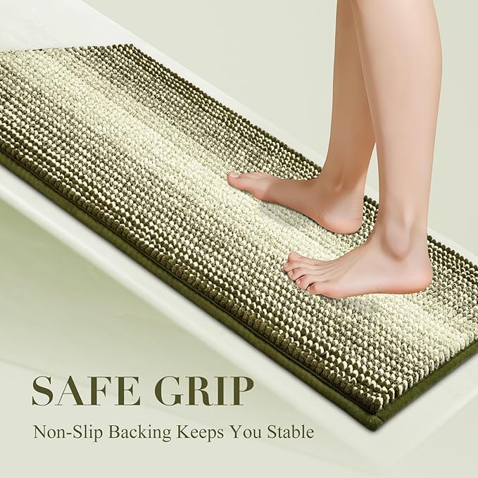 BSICPRO Bathroom Rugs, Bath Mat Non Slip 17 x 24 Inches Water Absorbent - Image 4