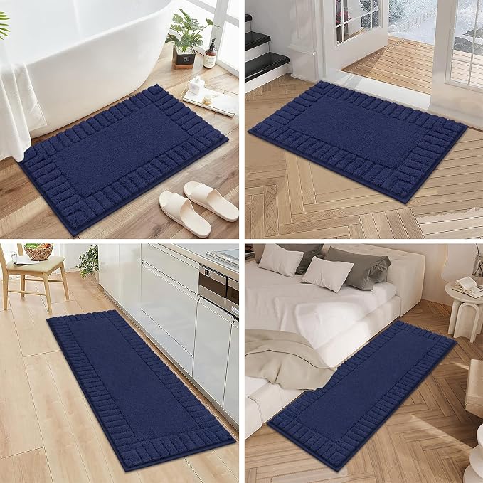 Pauwer Bathroom Rugs Sets 3 Piece Bathroom Shower Rugs - Image 7