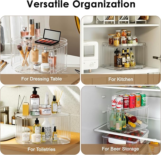 FIRJOY Lazy Susan Organizer for Cabinet, Countertop - Image 6