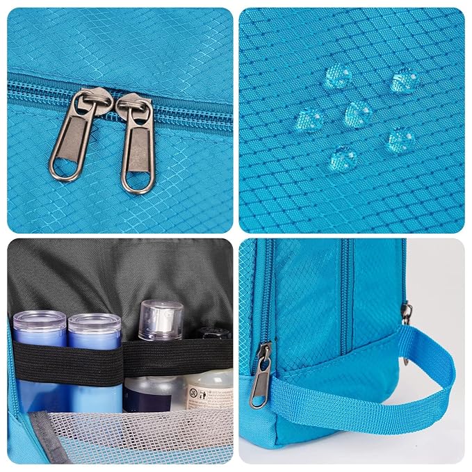 Toiletry Bag for Men Hanging Dopp Kit Water Resistant Shaving Bag Small - Image 4