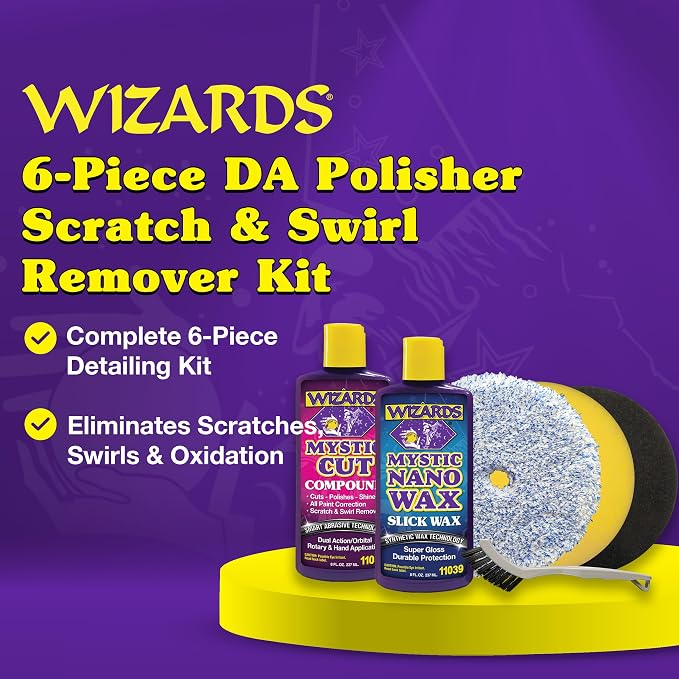 Wizards Buffing Polisher Kit – Foam Cutting Polishing Pads - Image 2